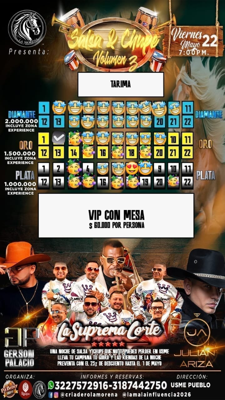 Boleta Evento Supema Corte Usme
